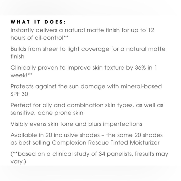 bareMinerals Complexion Rescue Natural Matte Tinted Moisturizer in Birch 1.5 - Picture 7 of 8